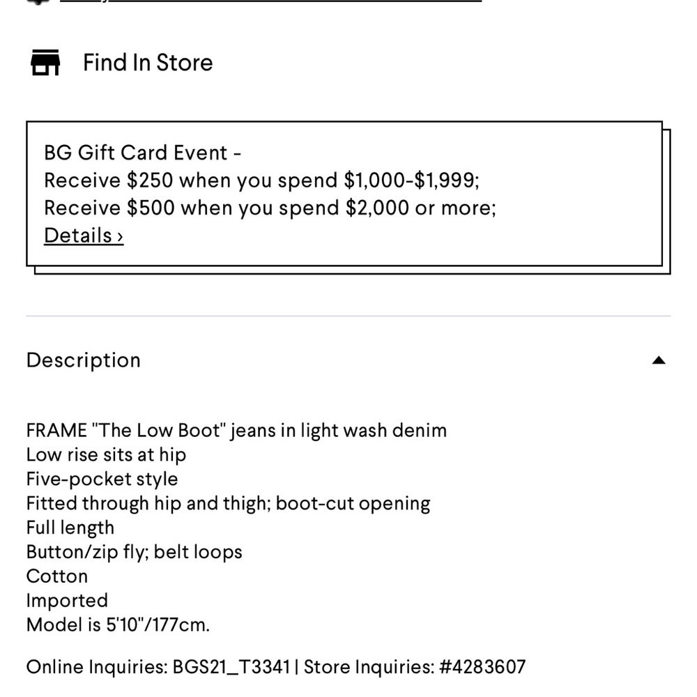 Frame The Low Boot Jean - Picture 3 of 3